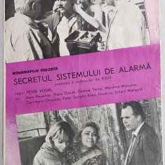 Secretul sistemului de alarma - Afis cinema Romaniafilm film DEFA Berlin 1986