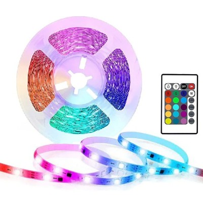 Banda LED DT30, telecomanda, LED RGB, 3m foto