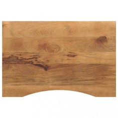 vidaXL Blat birou cu decupaj curbat 100x50x2,5cm lemn masiv mango brut 370209
