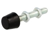 Șurub de Presiune M8 ELESA+GANTER Mufa Plata, Bază 16mm, Lungime 68mm, Material Oțel / Gumă Neopren