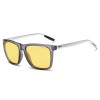 Ochelari De Soare Unisex AORON Polarizati - Pentru Condus - Model 1, Plastic, Galben