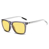 Ochelari De Soare Unisex AORON Polarizati - Pentru Condus - Model 1, Plastic, Galben