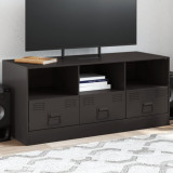 Gossi comoda tv, negru, 99x39x44 cm, otel