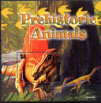 GRENADA 2005, FAUNA, Animale preisrorice, Dinozauri, MNH foto