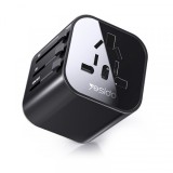 Incarcator Retea Yesido MC09 Travel, Negru, Universal