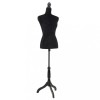 Bust Dame Negru vidaXL, Manechin Croitorie Reglabil 133-168cm, Umeri 37cm, Ideal Design Vestimentar, Magazine