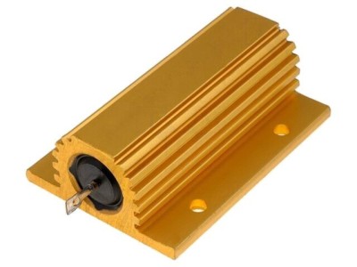 Rezistor Bobinat cu Radiator 1&amp;Omega; 100W foto