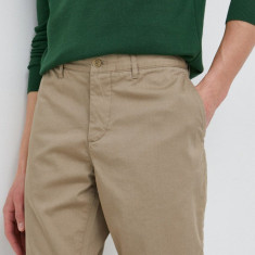 Lacoste pantaloni scurți bărbați, culoarea maro FH2647-02S