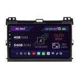 Cumpara ieftin Navigatie Toyota Prado J120 (2002 - 2010), Android 13, A-Octacore 4GB RAM + 64GB ROM, 9 Inch - AD-BGA9004+AD-BGRKIT083