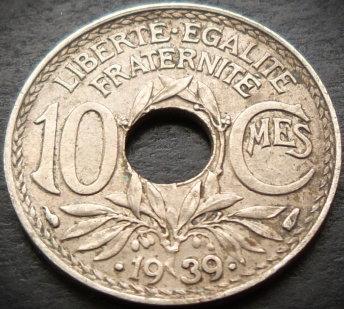 Moneda istorica 10 CENTIMES - FRANTA, anul 1939 * cod 1783
