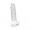 Loving Joy 7 Inch Dildo with Balls Clear