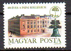 UNGARIA 1981, Aniversari Colegiu Calvinist, Arhitectura, MNH, serie neuzata