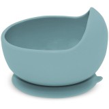 Petite&amp;Mars Take&amp;Match Silicone Bowl castron cu ventuză Frosted Sky 6m+ 1 buc