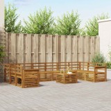 vidaXL Seturi de canapele natural Lemn Solid de Acacia 3375584
