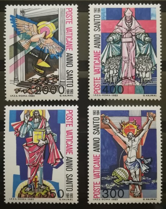 BC107, Vatican 1983, serie arta religioasa, picturi