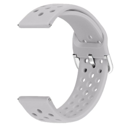 Curea silicon, compatibila Amazfit Active, Telescoape QR, Gri foto