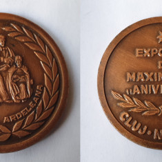Scoala ardeleana Expozitie maximafilie - Aniversari - Cluj Napoca - Medalie 1983