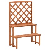 Cumpara ieftin Suport plante cu spalier, 70x42x115 cm, lemn masiv de brad