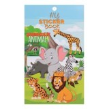 Set Autocolante cu Animale din Jungla, 6 Foi, Multicolor, CMCLASS