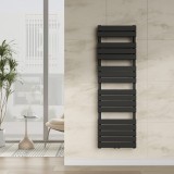 Handtuchheizk&ouml;rper Voss Schwarz 160x50cm Lamellen [neu.haus] HausGarden Leisure