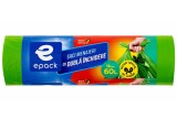 Cumpara ieftin Saci Menajeri HDPE Cu Dubla Inchidere Albastru Epack, 60L, 18 Buc