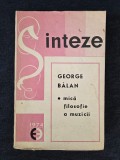Mica filosofie a muzicii &ndash; George Balan