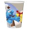 Set 8 pahare Strumfi 250 ml