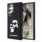 Husa Cover Karl Lagerfeld 3D Rubber Karl&amp;Choupette pentru Samsung Galaxy S24 Ultra Negru