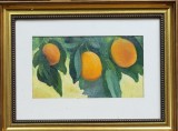 Lazăr Zin - Fructe, 1936, Pictura ulei pe panza, 28x36cm, Pictor roman, ART