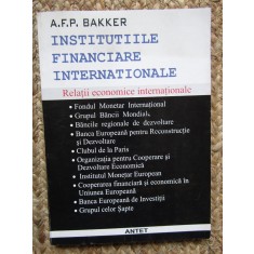 INSTITUTIILE FINANCIARE INTERNATIONALE-A.F.P. BAKKER