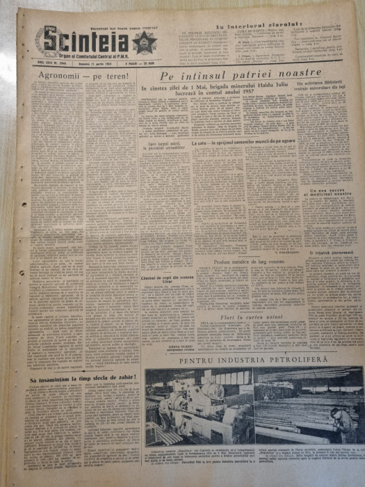 scanteia 11 aprilie 1954-9 ani de la eliberarea detinutilor din lagarele naziste