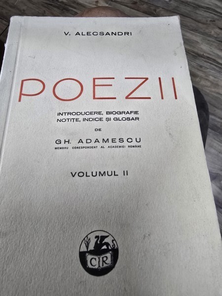 Poezii - V. Alecsandri Vol. II - Gh. Adamescu