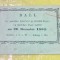 G218-I-Bilet Bal vechi 1864-Sasii romani din Reghin Ardeal