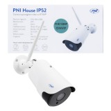 Camera supraveghere video PNI House IP52 2MP 1080P wireless cu IP, stand-alone, de exterior si interior si slot microSD, mod noa