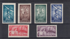 ROMANIA 1948 LP 249 OSP DANTELAT SI NEDANTELAT SERIE MNH foto