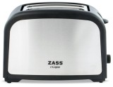 Prajitor de paine Zass ZST 02, 750W, 2 felii, Tavita frimituri, Finisaj inox - RESIGILAT