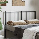 VidaXL Tăblie de pat metalică, negru, 160 cm 352515