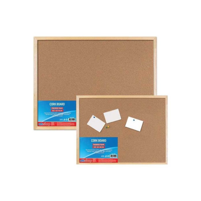 Panou pluta, rama lemn, 50&times;70 cm &ndash; OFFISHOP