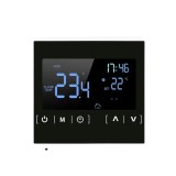 Termostat pentru incalzire electrica in pardoseala, Afisaj LCD, 16A, Negru