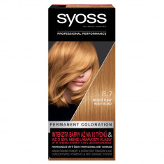 Vopsea de Par Permanenta SYOSS Color Baseline 8-7, Blond Miere, 115 ml, Vopsea de Par, Vopsea de Par Permanenta, Vopsea de Par Syoss, Vopsea de Par Sy