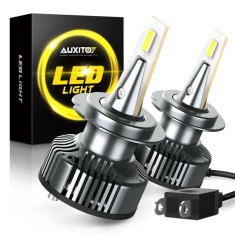 Set 2 becuri Auxito&reg; H7 LED, 40w, CANBUS, cu ventilator inclus, fara eroare de bec ars