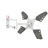 ﻿Suport TV de perete Barkan, 50 kg, 13 - 80 inch, compatibil non VESA, metal, Alb