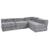 VidaXL Canapea modulară 4 pcs Gri deschis 70 x 70 x 56 cm țesătură 3315108