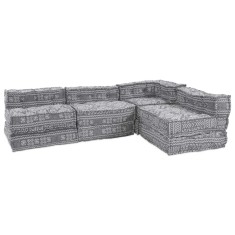 vidaXL Pernă 4 pcs Gri deschis 70 x 70 x 54 cm Poliester