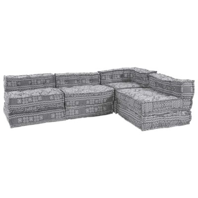 vidaXL Pernă 4 pcs Gri deschis 70 x 70 x 54 cm Poliester foto