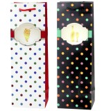 Punga de cadou pentru sticle de vin cu buline, 35 x 12 x 9 cm, Lean 22274