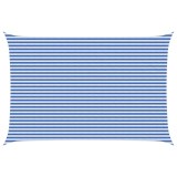 vidaXL P&acirc;nză de umbră Albastru și Alb 4 x 6 m HDPE 42032895