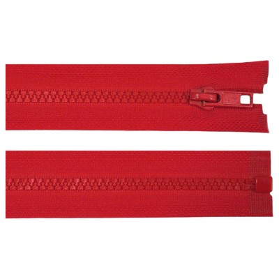 Fermoar plastic detasabil, lungime 50 cm, Rosu foto