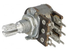 Poten&Aring;&pound;iometru axial 2,2k&Icirc;&copy; 100mW &Acirc;&plusmn;20% 6mm pentru PCB