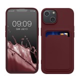 Husa Kwmobile pentru Apple iPhone 14, Rosu inchis, Silicon, KWM000016OX010C, Carcasa